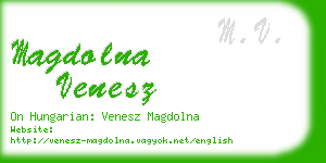 magdolna venesz business card